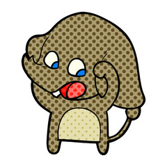 Obraz premium cute cartoon elephant