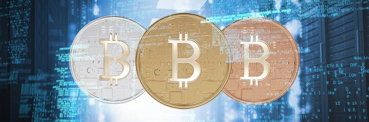 Composite image of blue codes