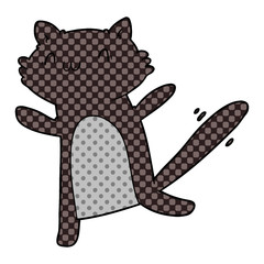 cartoon dancing cat