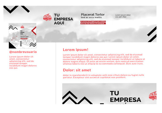 Conjunto de &aacute;ngulos para redes sociales