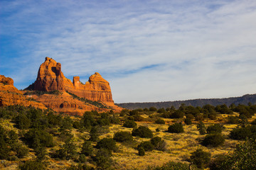 Arizona High Desert With Red Rock Formations