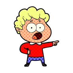 cartoon man gasping in surprise