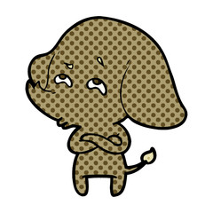 cartoon elephant remembering