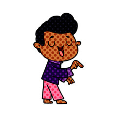 happy cartoon man