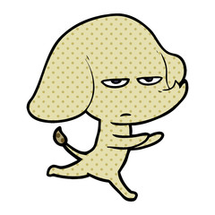 annoyed cartoon elephant