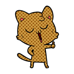 cartoon cat singing
