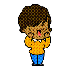 cartoon woman talking