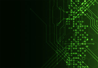 Obraz premium Abstract technology circuit board. Communication concept