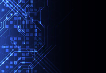 Abstract technology circuit board. Communication concept