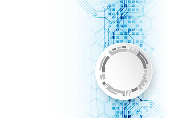 Abstract technology circuit board. Communication concept