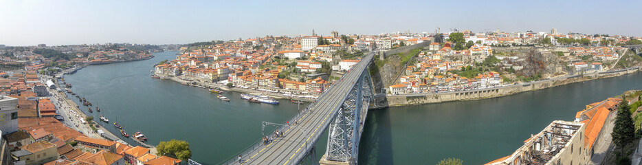 Obraz premium Most Dom Luís I i panoramę Porto w Portugalii