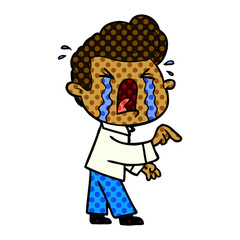 cartoon crying man