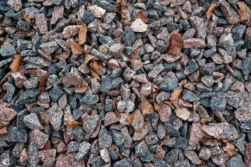 Flintstone pebbles structure of red stone for background