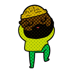 cartoon man with beard