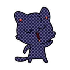 cartoon cat singing