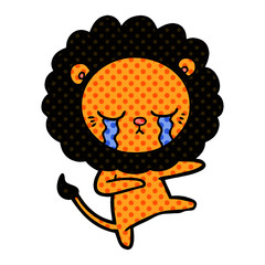 crying cartoon lion