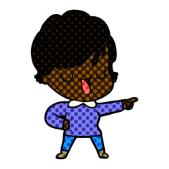 cartoon woman talking