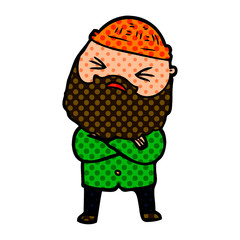 cartoon man with beard