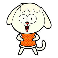 cute cartoon dog