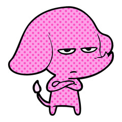 annoyed cartoon elephant
