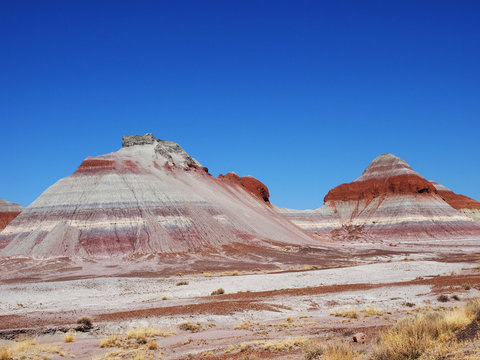 The Painted Desert in Arizona during the early Spring, part of a road trip through America's Southwest