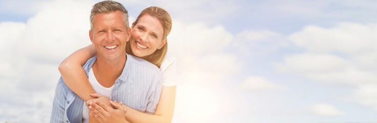 Portrait of happy couple having fun