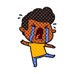 cartoon crying man