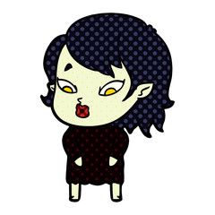 cute cartoon vampire girl