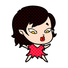 cute cartoon vampire girl