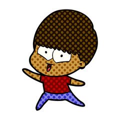 cartoon happy boy