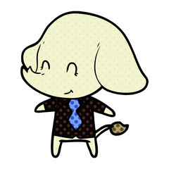 cute cartoon elephant boss