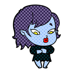 cute cartoon vampire girl