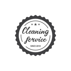 Cleaning Service Logo Design. vector Illustration.