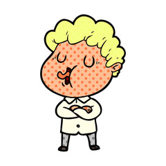 cartoon man singing