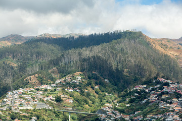 Panoramic view of Funchal on Madeira Island. Portugal