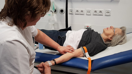 Senior Woman in Hospital with Doctor 2