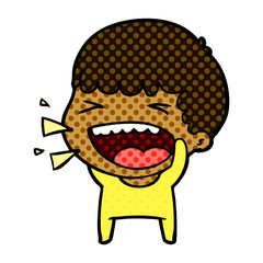 cartoon laughing man