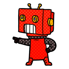 cartoon robot