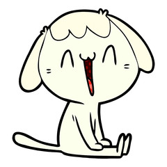 cartoon laughing dog