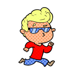 cartoon cool guy