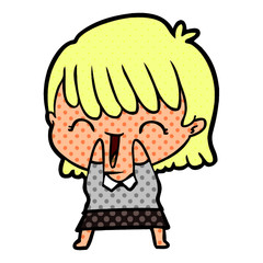 cartoon woman