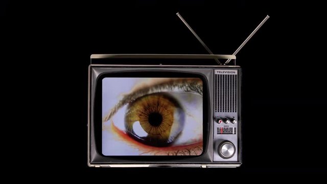 tv head woman with eye video