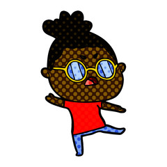 cartoon annoyed woman