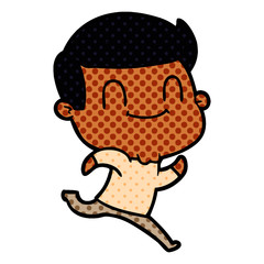 cartoon friendly man