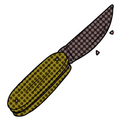 cartoon folding knife