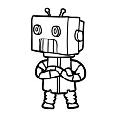 cartoon robot