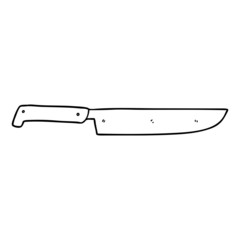 cartoon kitchen knife