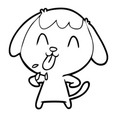 cute cartoon dog