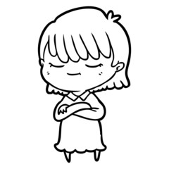cartoon woman