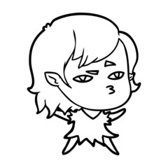 cartoon vampire girl